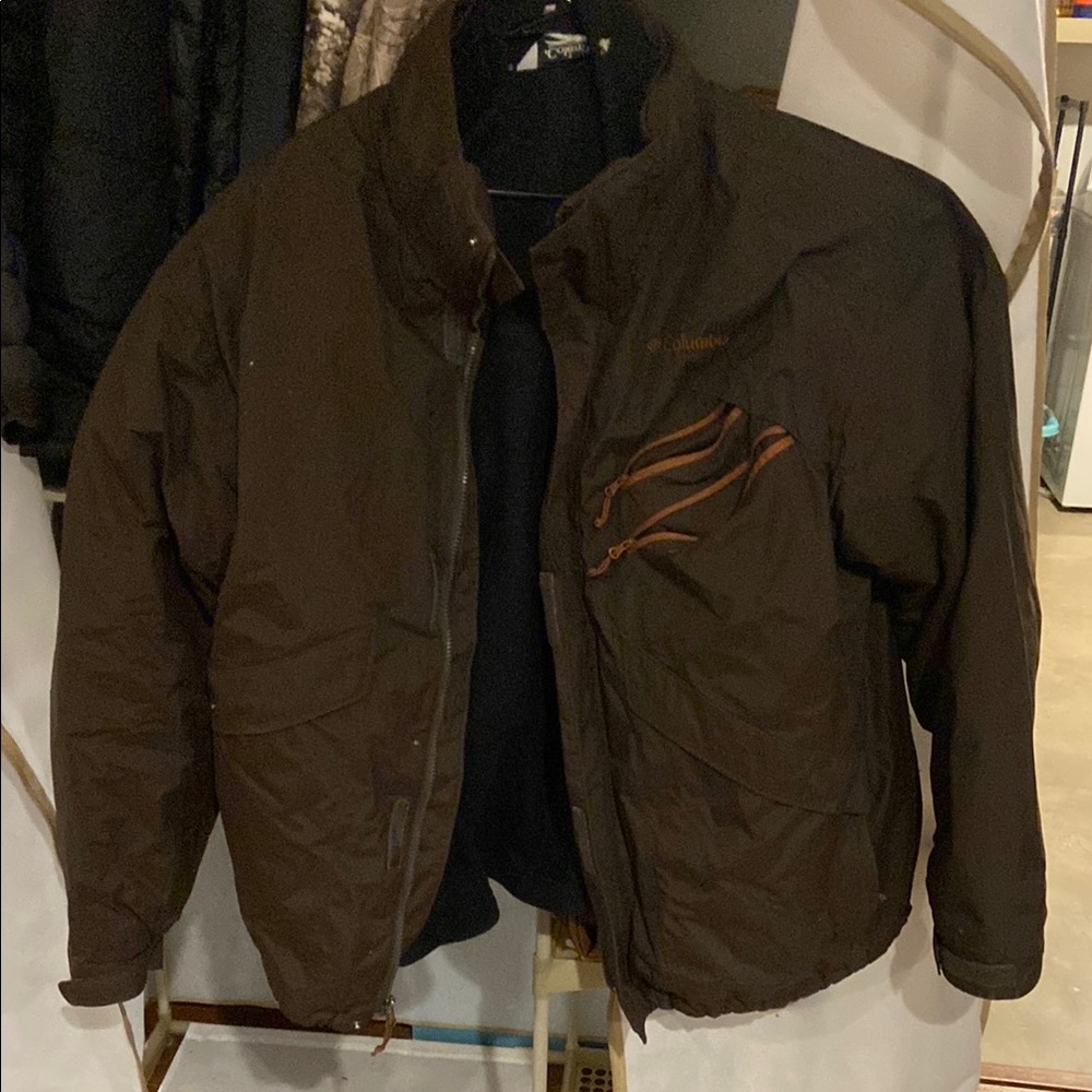 Columbia Brown Performance Jacket with Durable Fabric